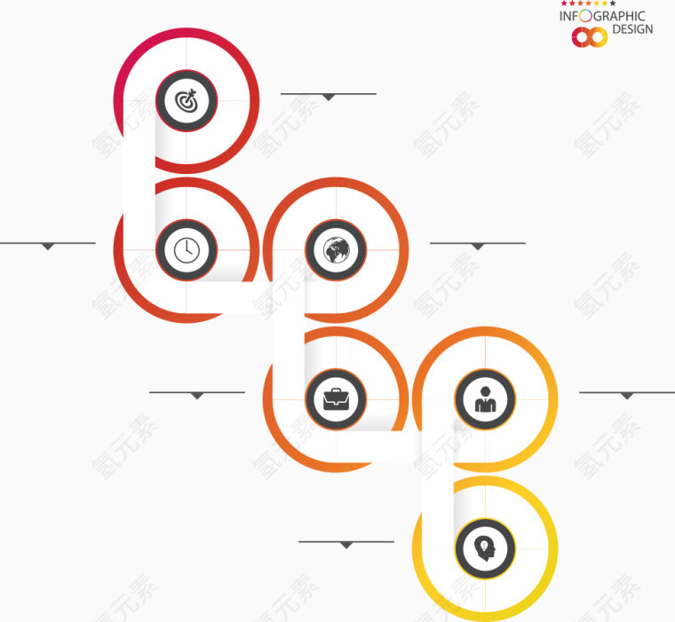 矢量传送带信息图表