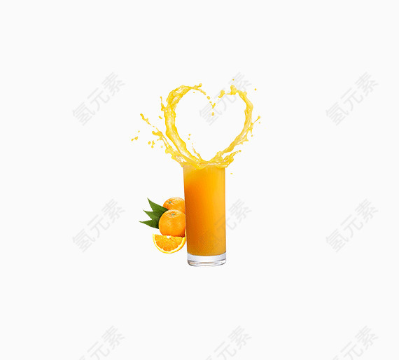 爱心橙子汁
