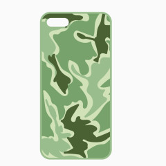 矢量军事迷彩浅绿色手机壳