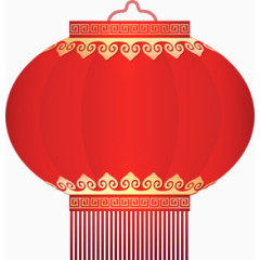 大红灯笼中国风元素