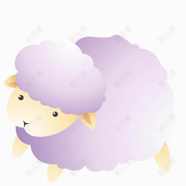 紫色绵羊