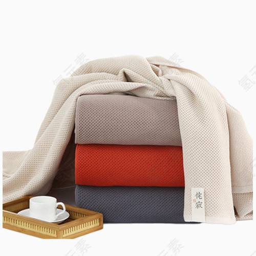 纯棉纱布毛巾被单人毯