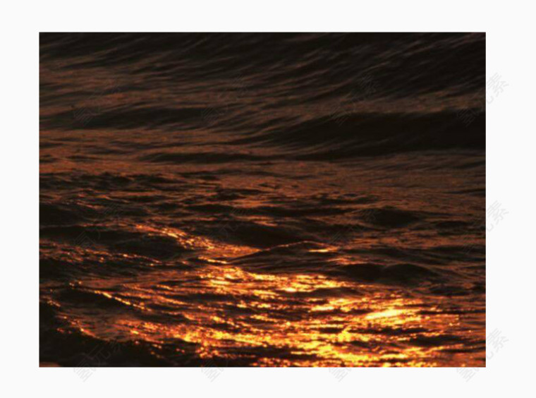 金色夕阳波光粼粼水波底纹