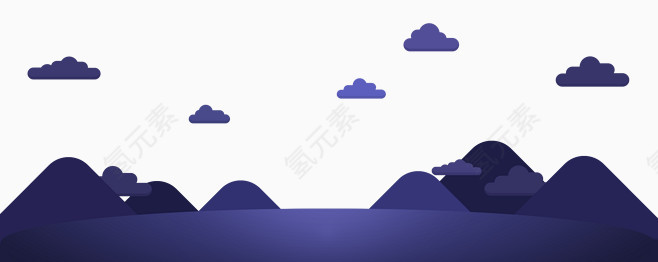 深紫色山丘背景