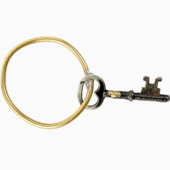 带铜环的锁匙
