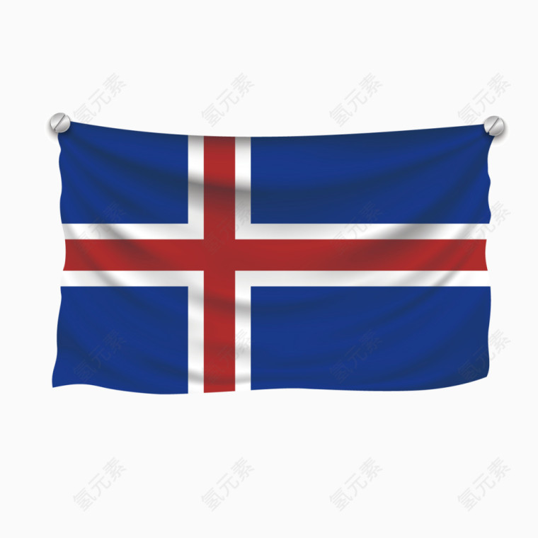 矢量旗标国家冰岛