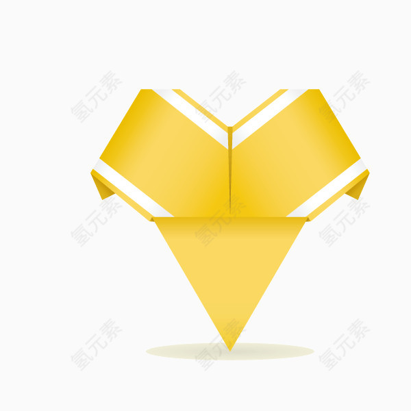 三角形  金黄色  渐变 矢量图 页面元素