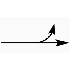 分散箭头黑色简洁