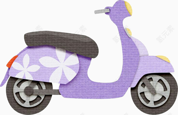 紫色摩托