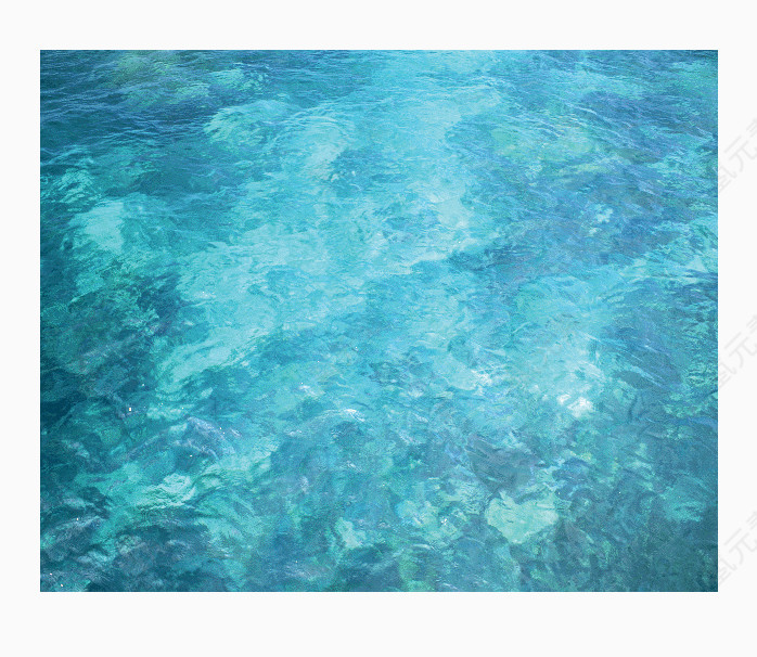 透明清澈海水水波底纹