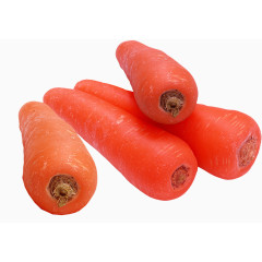 鲜嫩的富含维生素的胡萝卜