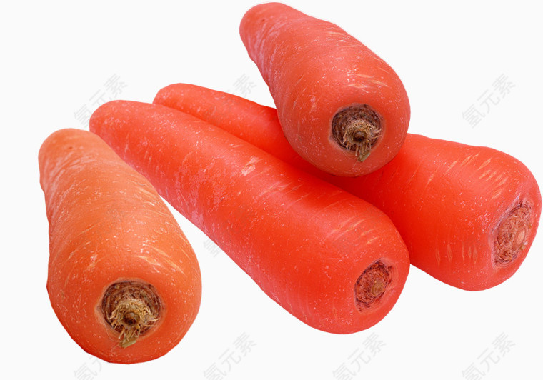 鲜嫩的富含维生素的胡萝卜