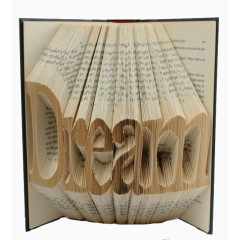 创意字母dream折书艺术