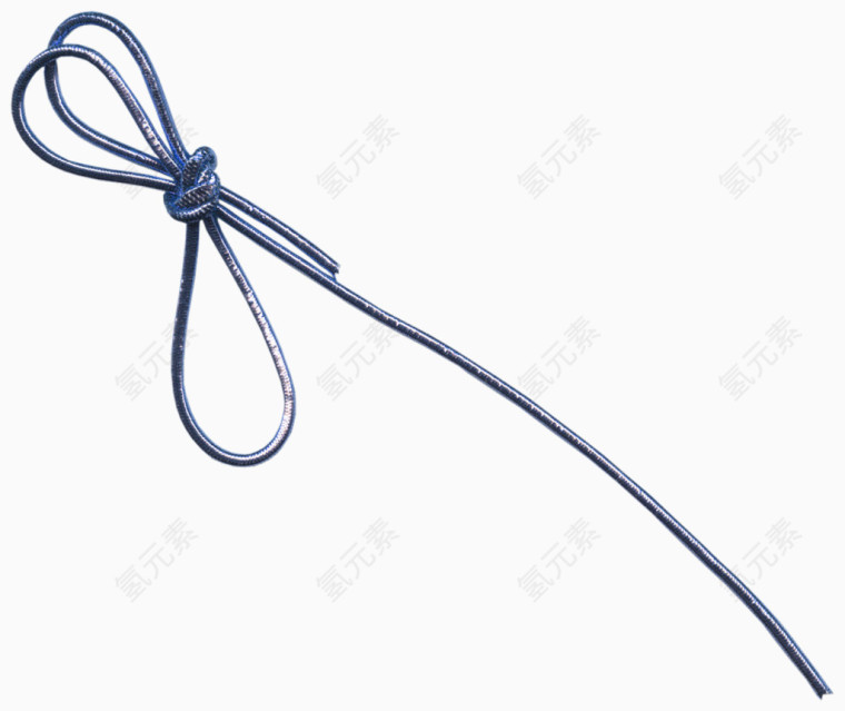 蓝色打结绳子