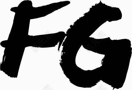 中国风字母FG