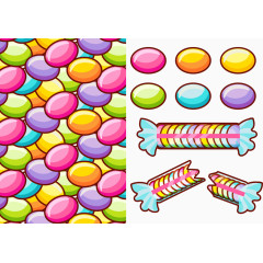 五彩的糖果