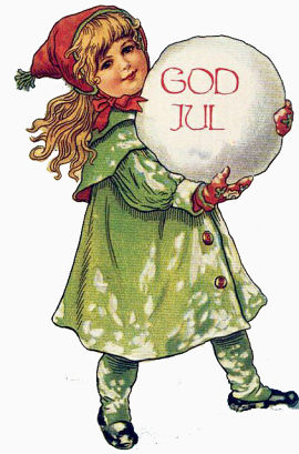 圣诞节抱着雪球的女孩