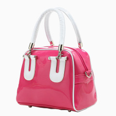 粉红色的PU手提包