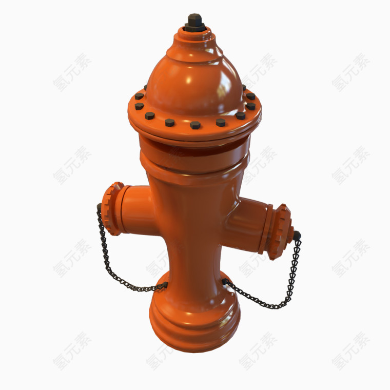 橙色室外消防栓