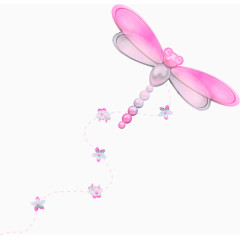 粉色漂亮蜻蜓