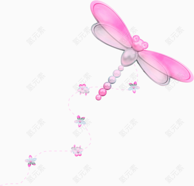粉色漂亮蜻蜓