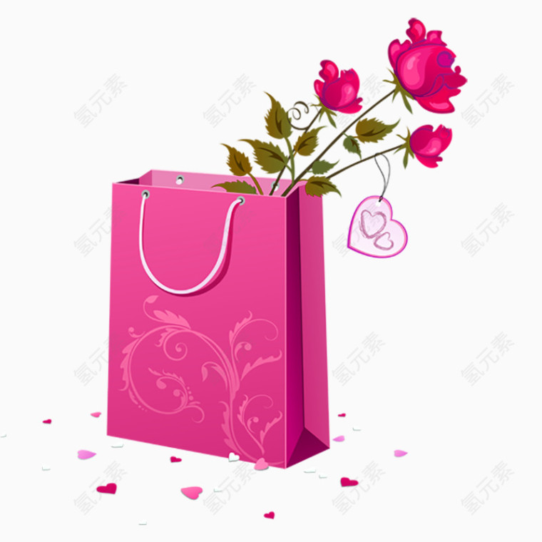 装玫瑰花的礼盒