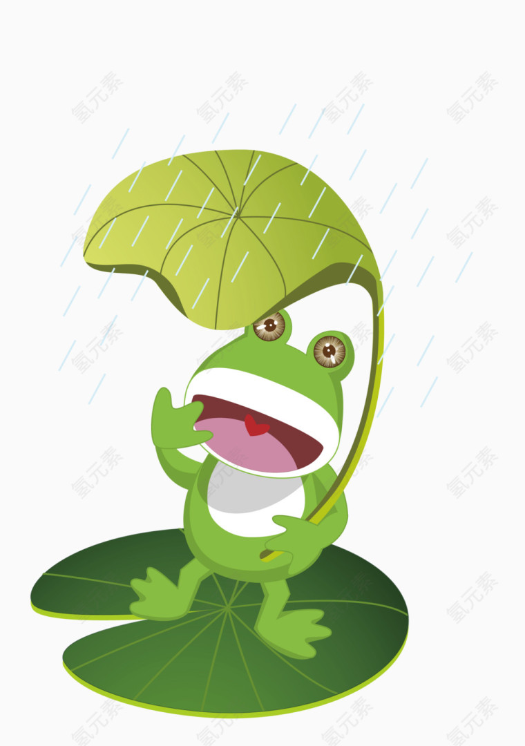 雨中的青蛙