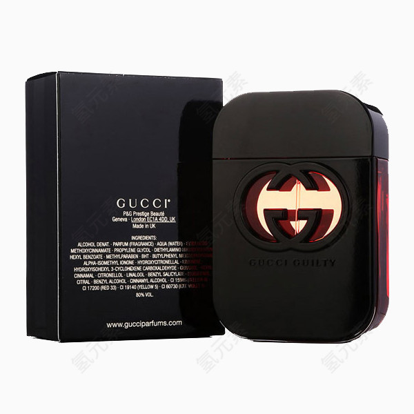 古驰（GUCCI）罪爱惹火女士淡香水 75ml包装背面