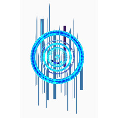 矢量科技蓝色科技光圈素材