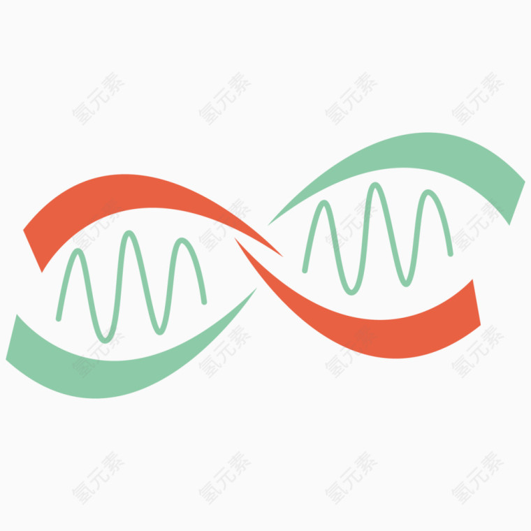 红绿DNA双螺旋