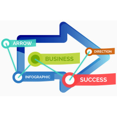 箭头图表概念矢量