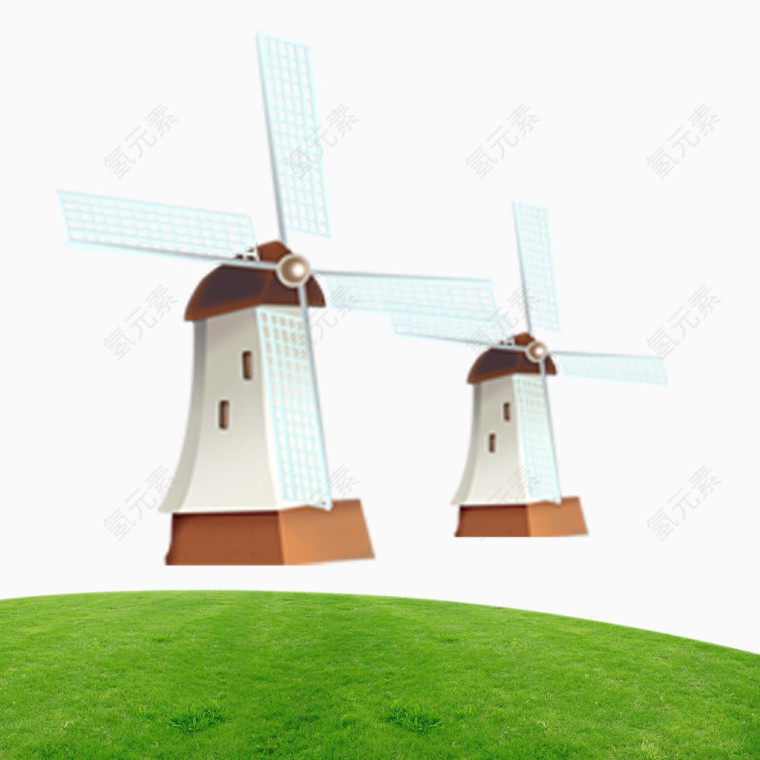 绿地和风车