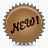 棕色的啤酒瓶盖形状NEW标签图标