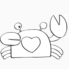 幼儿简笔画螃蟹