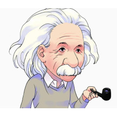 白发的爱因斯坦