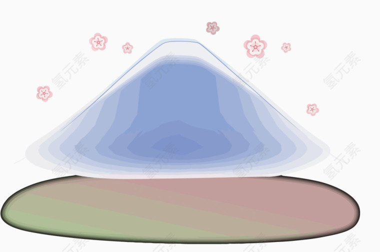 矢量富士山