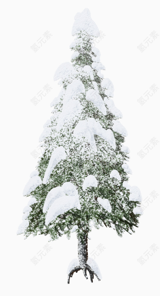 白雪大树