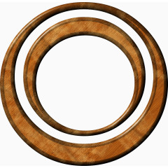 漂亮棕色圆环