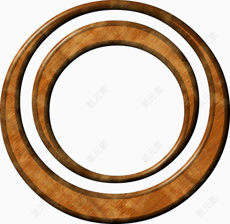 漂亮棕色圆环