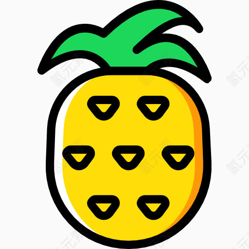 黄色菠萝