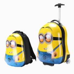 两个小黄人行李箱