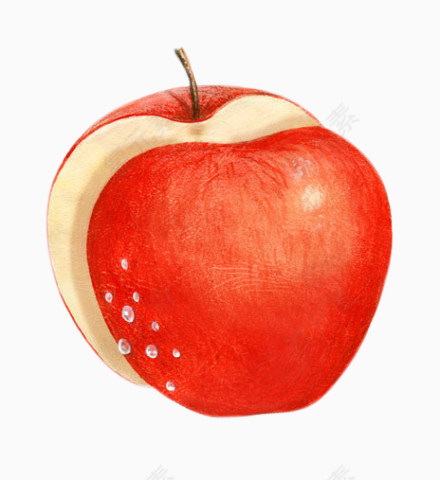 彩绘红苹果
