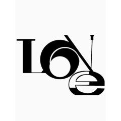 love标志艺术字免费图片
