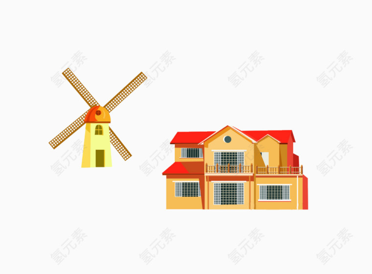 房子和风车