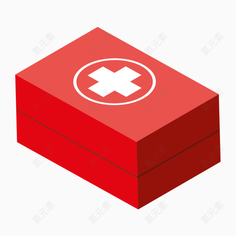红色医疗箱子