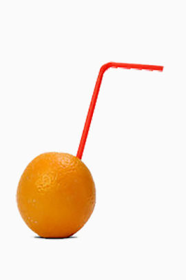 橙子吸管