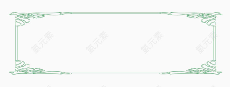矢量复古标题框 复古边框