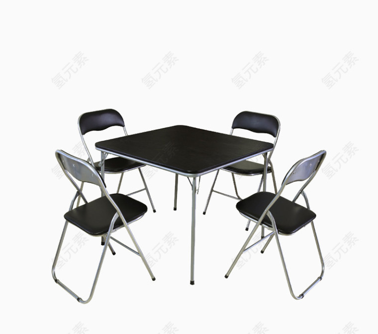 黑色家具餐桌会议桌素材