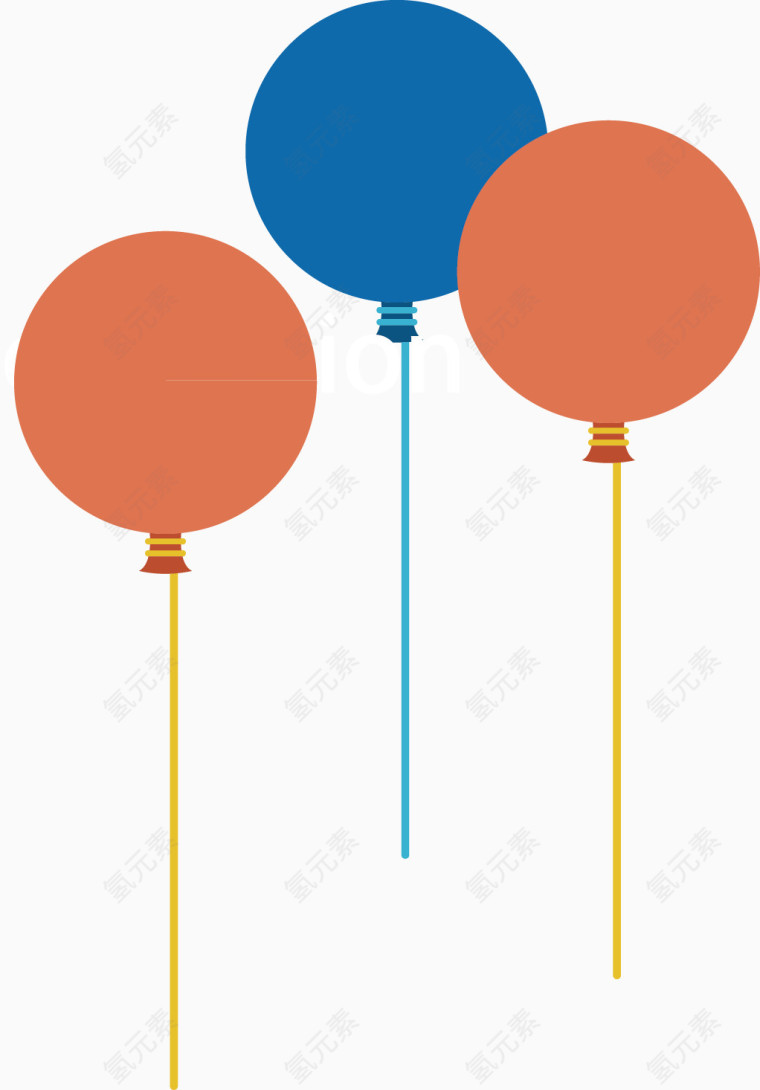气球卡通矢量素材