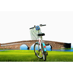 草坪桥单车